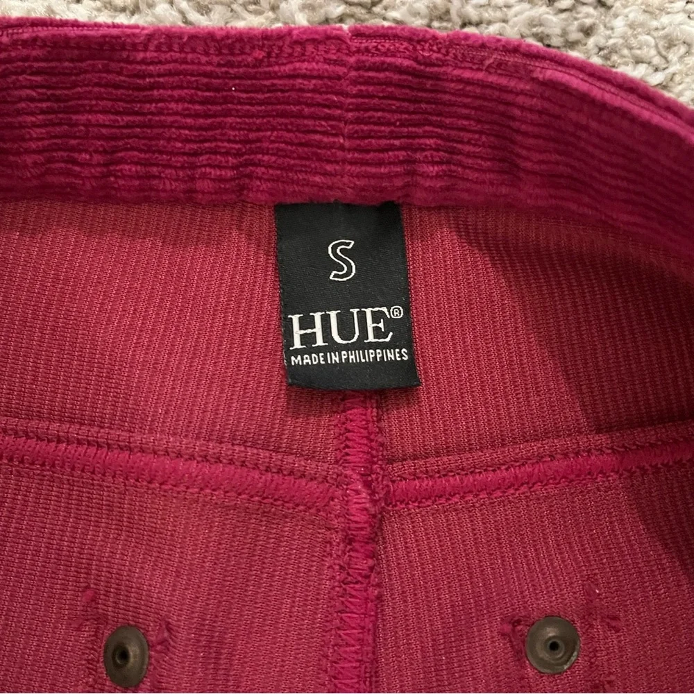 Hue Corduroy Cranberry Leggings - Picture 6 of 7